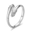 Simple New Hands Hug Couple Open Ring Wholesale