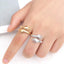 Simple New Hands Hug Couple Open Ring Wholesale