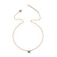Simple New Round Inlaid Rhinestone Circle Single Layer Necklace