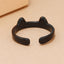 Simple Creative Cat Design Acrylic Alloy Ring