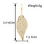 Simple Retro Alloy Leaf Froste Fashion Earrings