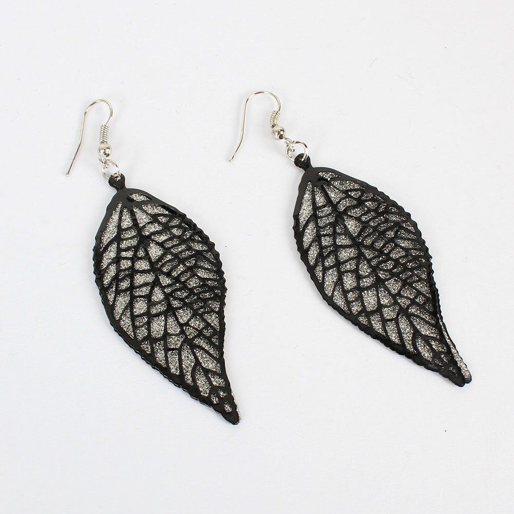 Simple Retro Alloy Leaf Froste Fashion Earrings