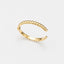 Simple Adjustable Zircon Stainless Steel Ring