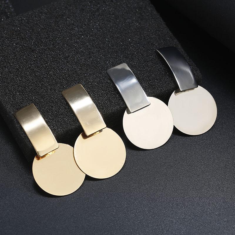 Simple Strip Metal Earrings NHPF147229
