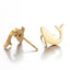 Simple Style Heart and Animal Stainless Steel Stud Earrings
