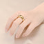 Simple Minimalist Titanium Steel Polished Plating Couple Rings