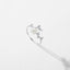 Simple Style Flower Leaf Sterling Silver Adjustable Ring with Shell Inlay