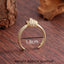 Simple Style 18K Gold Plated Zircon Open Ring for Women