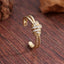 Simple Style 18K Gold Plated Zircon Open Ring for Women