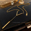Simple Style Commute Letter Titanium Steel Plating 18K Gold Plated Necklace