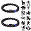 Simple Style Constellation Agate Beaded Unisex Bracelets 1 Piece