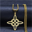 Simple Style Cross Alloy Hollow Out Unisex Pendant Necklace 1 Piece