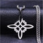 Simple Style Cross Alloy Hollow Out Unisex Pendant Necklace 1 Piece