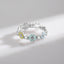 Simple Style Daisy Sterling Silver Inlay Zircon Rings