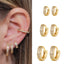 Simple Style Ear Buckle Copper Micro Inlaid Zircon Earrings