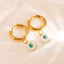 Simple Style Evil Eye Gold Plated Stainless Steel Earrings Set