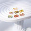Simple Style Clover Flower Stainless Steel Stud Earrings