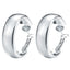Minimalist Geometric Alloy C-Shaped Hoop Earrings for Women