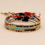 Simple Geometric Colorful Miyuki Glass Beaded Stainless Steel Bracelet