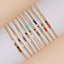 Simple Geometric Colorful Miyuki Glass Beaded Stainless Steel Bracelet
