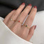 Simple Geometric Titanium Steel Ring with Green Gemstone