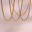 Simple Style Geometric Stainless Steel Necklace Plating Zircon Stainless Steel Necklaces