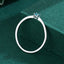 Simple Geometric Sterling Silver Square Paraiba Tourmaline-Inspired Ring