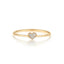 Elegant Geometric Sterling Silver Zircon Ring for Women