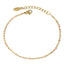 Simple Geometric Titanium Steel Enamel Chain Bracelet