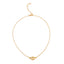Simple Heart Double Circle Pendant Necklace for Women