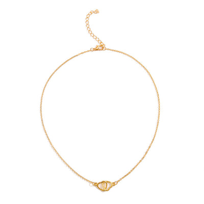 Simple Style Heart Shape Alloy Plating Necklace