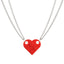 Simple Style Heart Shape Alloy Plating Pendant Necklace