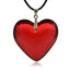 Simple Style Heart Shape Glass Plating Women'S Pendant Necklace 1 Piece