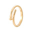 Simple Style Stainless Steel Open Ring for Couples