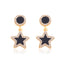 Simple Style Pentagram Water Droplets Butterfly Artificial Gemstones Artificial Crystal Imitation Diamond Tassel Inlay Artificial Diamond Gem Women'S Drop Earrings 1 Pair