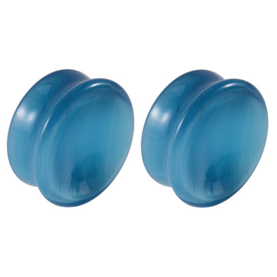Simple Style Round Natural Stone Polishing Ear Extender 1 Piece