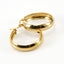 Simple Style Round Stainless Steel Hoop Earrings Gold Plated Stainless Steel Earrings