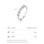 Simple Style Sterling Silver Zircon Inlay Rhodium Plated Ring