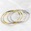 Minimalist Gold Plated Titanium Steel Hoop Earrings