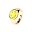 Simple Smiley Face Gold Plated Open Ring for Women