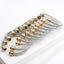 Simple Style Solid Color Stainless Steel Inlay Zircon Cuff Bracelets