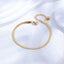 Minimalist 18K Gold Plated Stainless Steel Snake Chain Bracelet