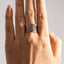 Minimalist 18K Gold Plated Stainless Steel Multi-Layer Textured Rings