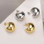 Minimalist Geometric Stainless Steel Hoop Earrings - 1 Pair