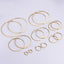Simple Style Stainless Steel Hoop Earrings for Women