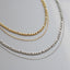 Simple Style Titanium Steel Layered Figaro Chain Necklace for Women