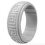 Simple Style Geometric Silicone Men's Rings - Breathable Design, 10 Color Set