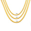 Simple Style Titanium Steel Snake Chain Necklace