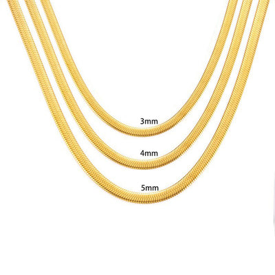 Simple Style Streetwear Solid Color Titanium Steel Necklace