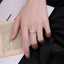 Sun & Moon Sterling Silver and 18k Gold Plated Open Ring Set